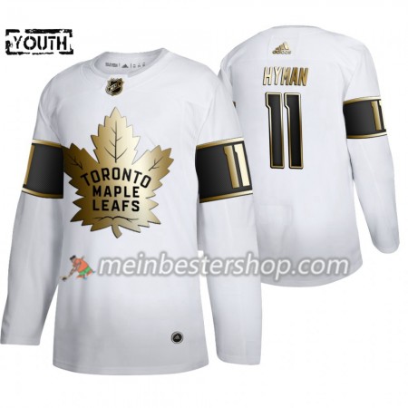 Toronto Maple Leafs Zach Hyman 11 Adidas 2019-2020 Golden Edition Weiß Trikot Authentic - Kinder Toronto Maple Leafs Zach Hyman 11 Adidas 2019-2020 Golden Edition Weiß Trikot Authentic - Kinder